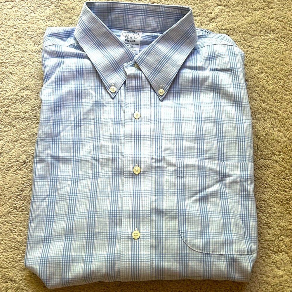 Men’s Brooks Brothers Classic Long-Sleeved Oxford Shirt